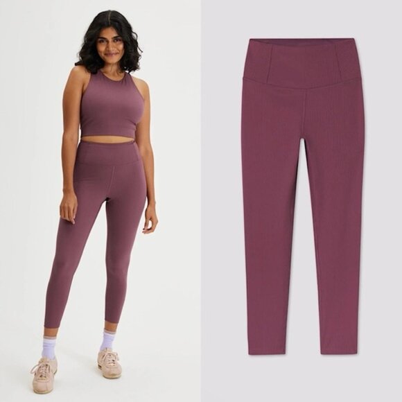 GIRLFRIEND COLLECTIVE Rib High Rise Leggings - Picture 1 of 8